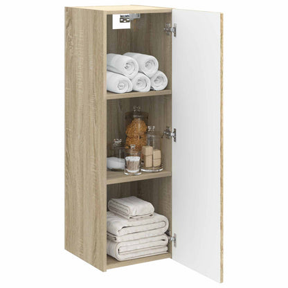 Wall-mounted Bathroom Cabinet Sonoma Oak 33 x 34.5 x 60 cm