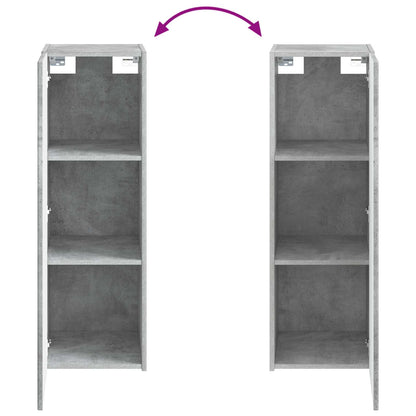 Wall-mounted Bathroom Cabinet Concrete Grey 33 x 34.5 x 60 cm