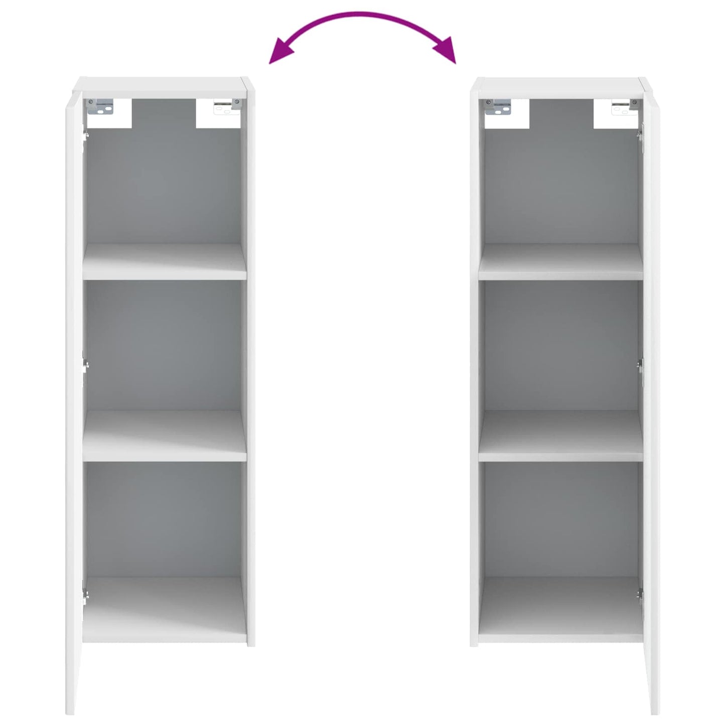 Wall-mounted Bathroom Cabinet High Gloss White
