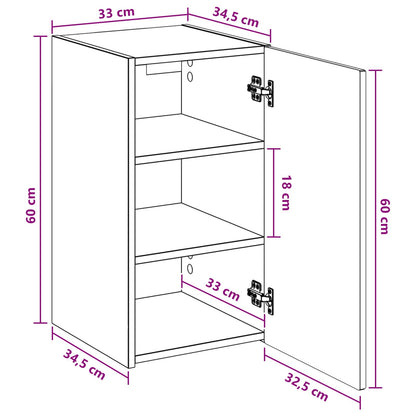 Wall-mounted Bathroom Cabinet High Gloss White