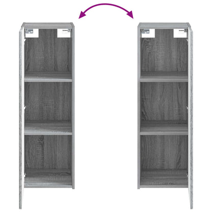 Wall-mounted Bathroom Cabinet Grey Sonoma 33 x 34.5 x 60 cm