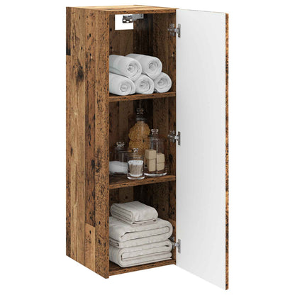 Wall-mounted Bathroom Cabinet Old Wood 33 x 34.5 x 60 cm