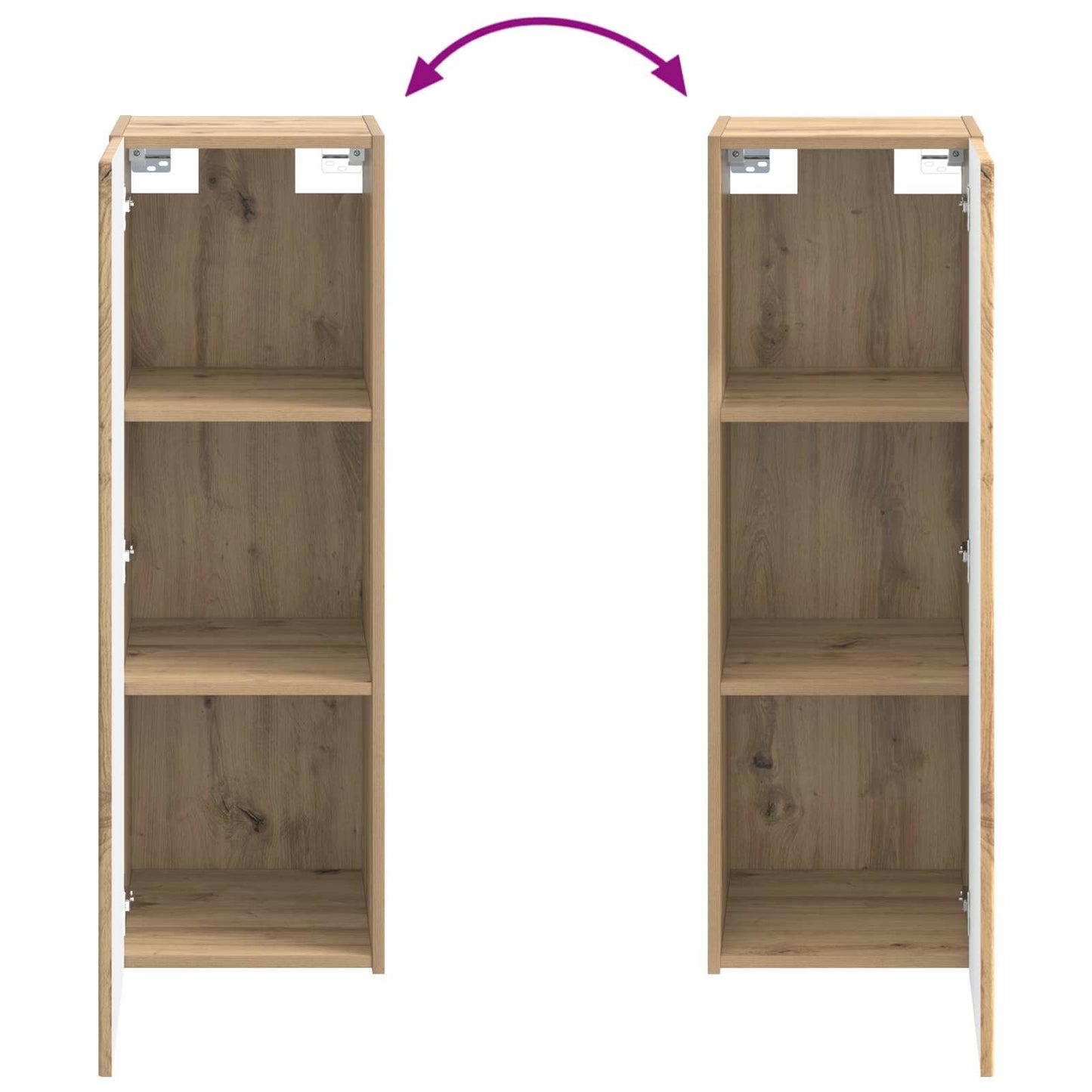 Wall-mounted Bathroom Cabinet Artisan Oak 33 x 34.5 x 60 cm