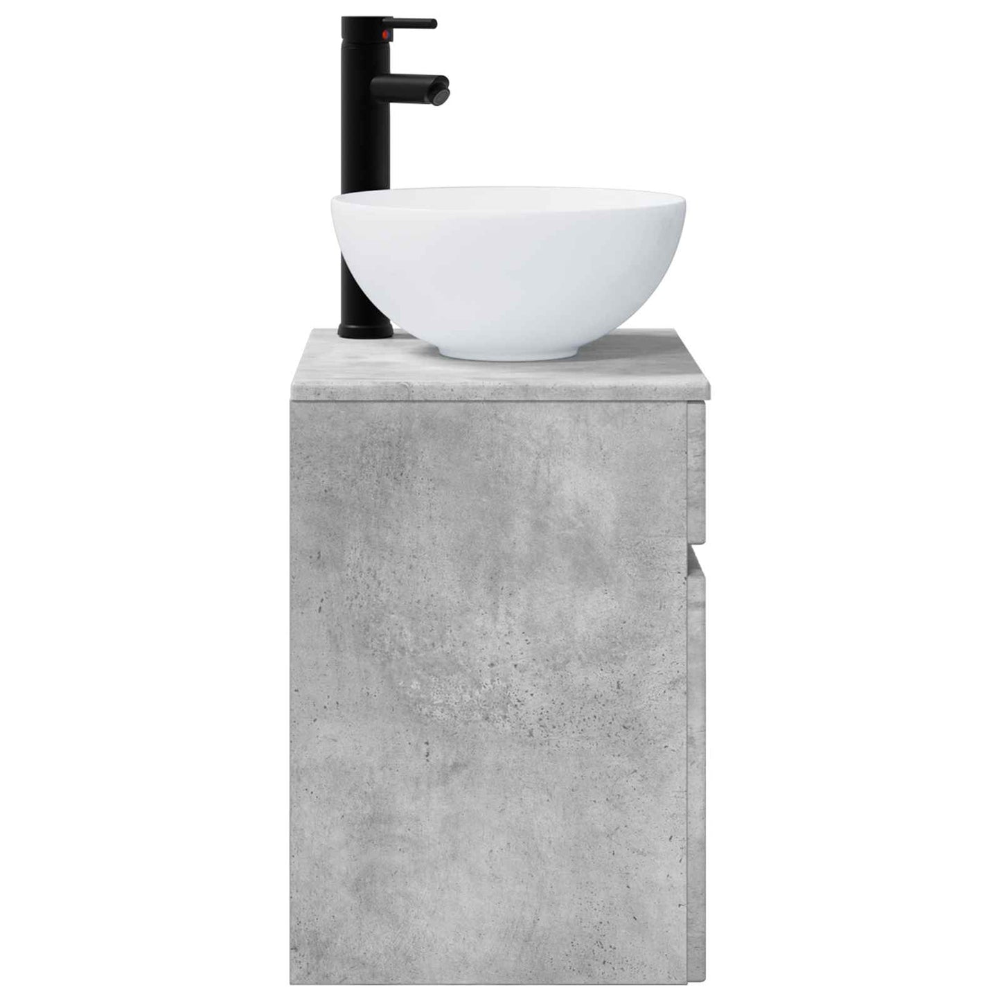 Wall-mounted Sink Vanity Concrete Grey 39 x 35 x 63 cm