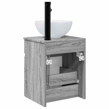 Wall-mounted Sink Vanity Grey Sonoma 39 x 35 x 63 cm