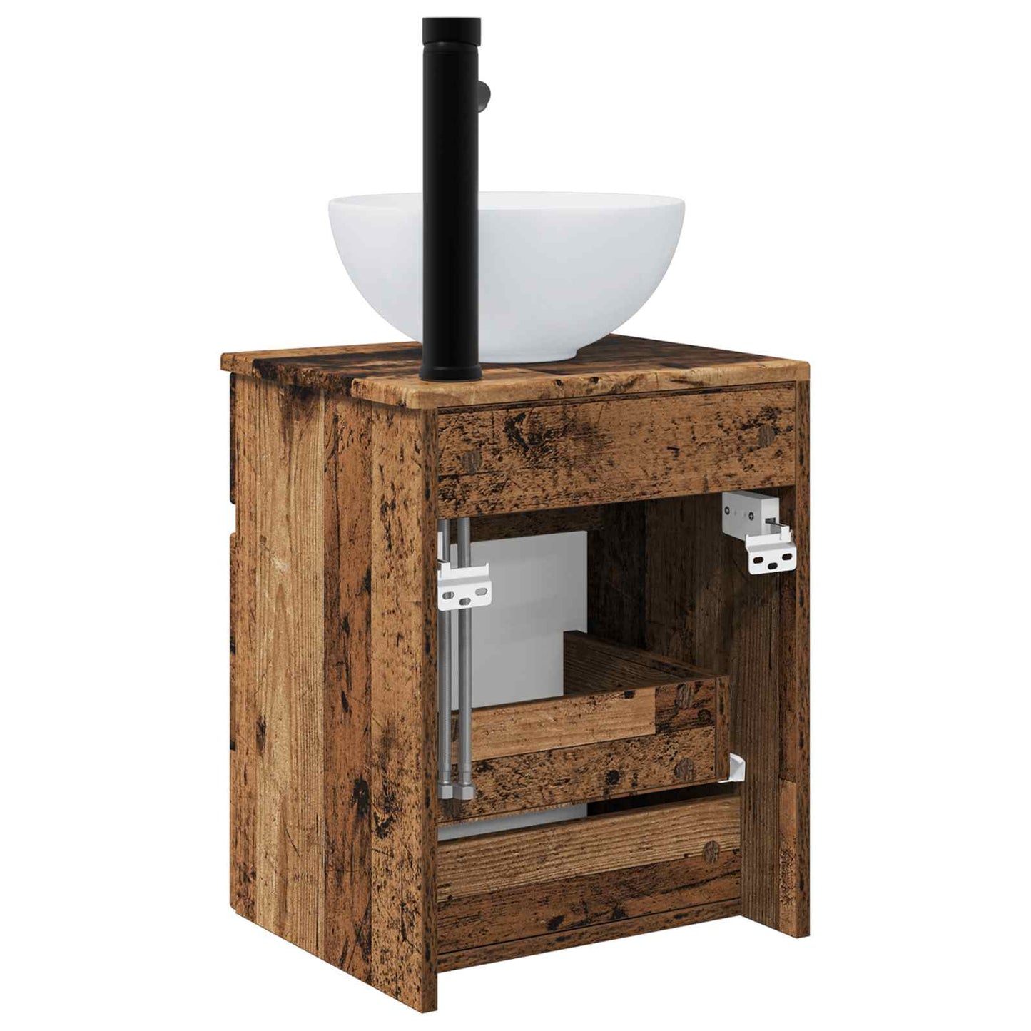 Wall-mounted Sink Vanity Old Wood 39 x 35 x 63 cm