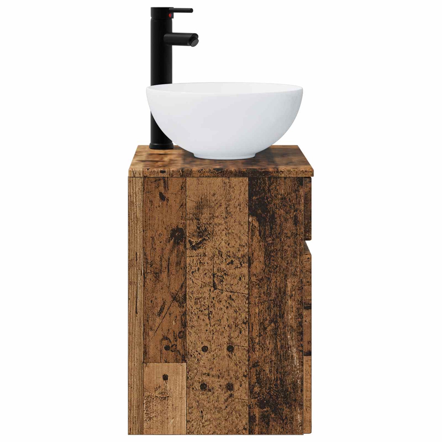 Wall-mounted Sink Vanity Old Wood 39 x 35 x 63 cm