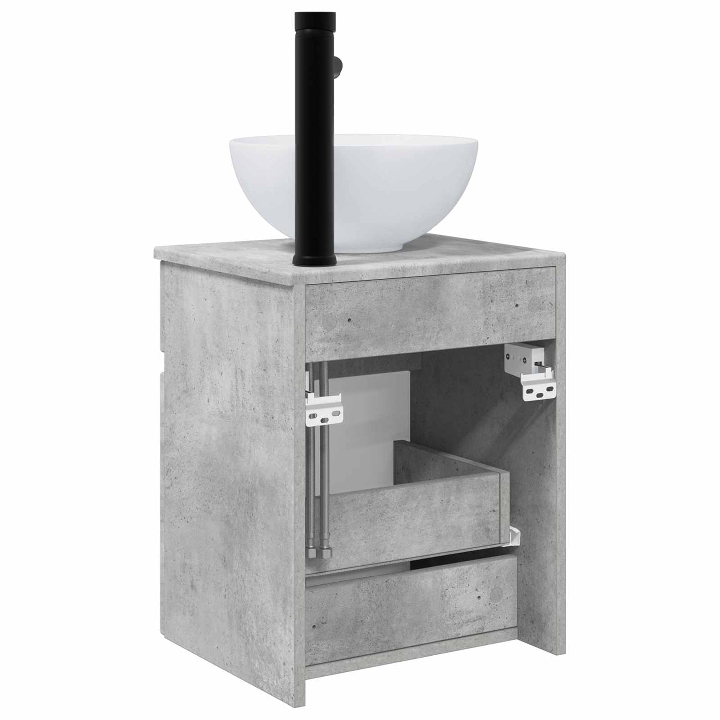 Wall-mounted Sink Vanity Concrete Grey 39 x 41 x 64.5 cm