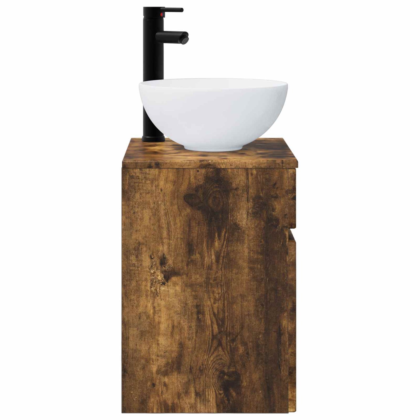Wall-mounted Sink Vanity Smoked Oak 39 x 41 x 64.5 cm