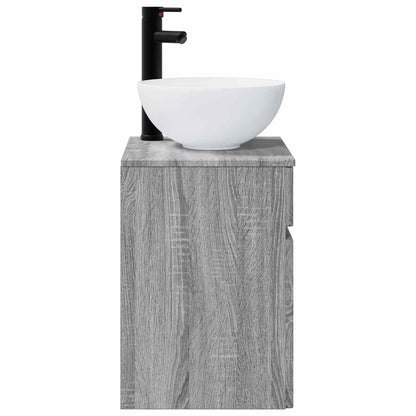 Wall-mounted Sink Vanity Grey Sonoma 39 x 41 x 64.5 cm