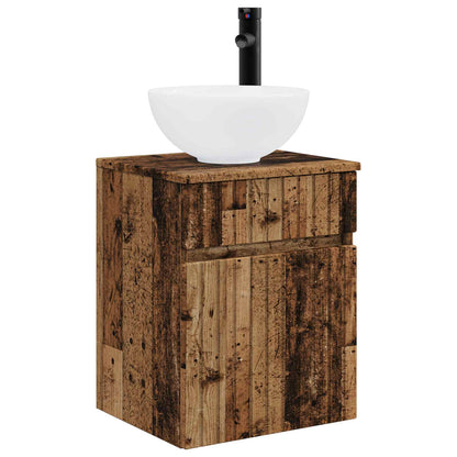 Wall-mounted Sink Vanity Old Wood 39 x 41 x 64.5 cm