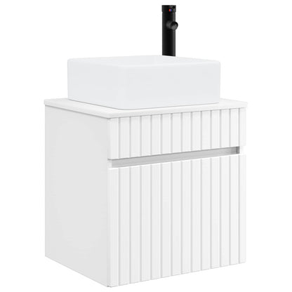 Wall-mounted Sink Vanity White 49 x 41 x 63 cm Engineered Wood