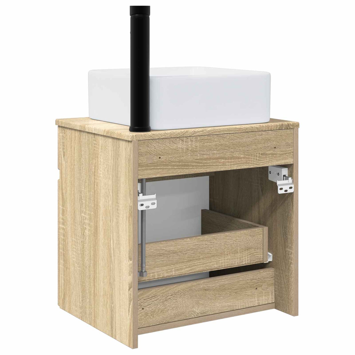 Wall-mounted Sink Vanity Sonoma Oak 49 x 41 x 63 cm