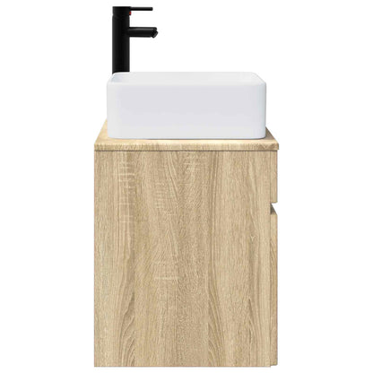Wall-mounted Sink Vanity Sonoma Oak 49 x 41 x 63 cm