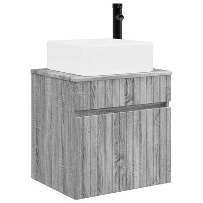 Wall-mounted Sink Vanity Grey Sonoma 49 x 41 x 63 cm