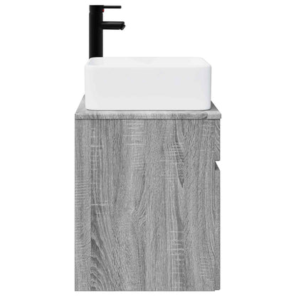 Wall-mounted Sink Vanity Grey Sonoma 49 x 41 x 63 cm