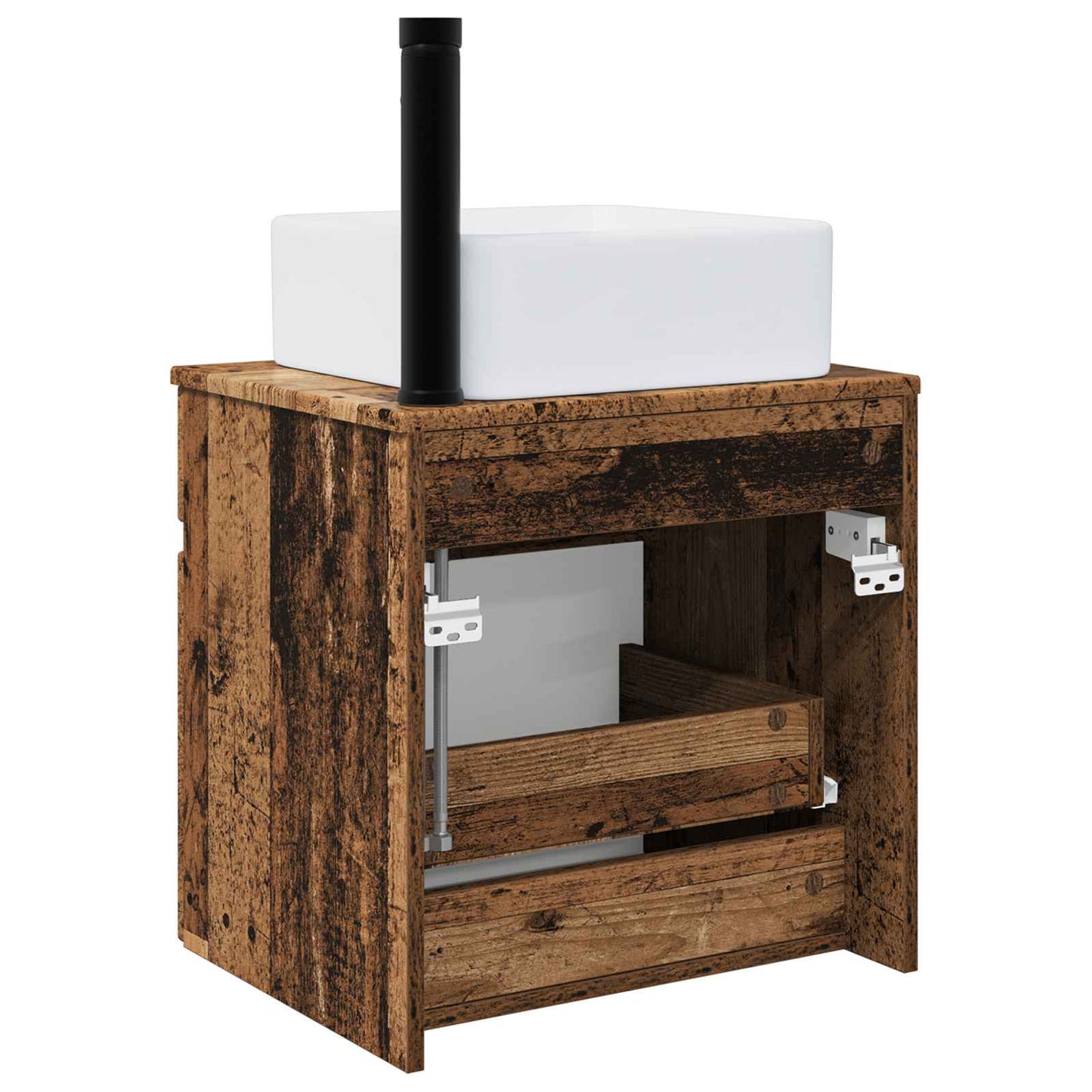 Wall-mounted Sink Vanity Old Wood 49 x 41 x 63 cm