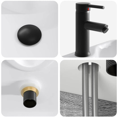 Wall-mounted Sink Vanity Grey Sonoma 39 x 41 x 62.5 cm