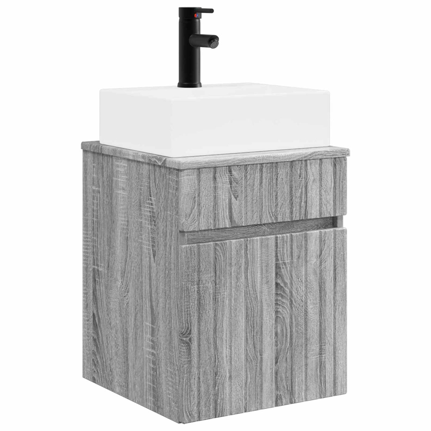 Wall-mounted Sink Vanity Grey Sonoma 39 x 41 x 62.5 cm