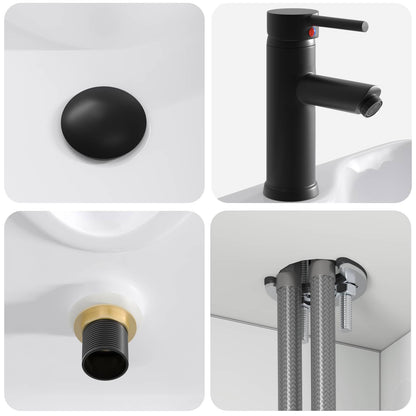 Wall-mounted Sink Vanity White 49 x 41 x 63 cm Engineered Wood