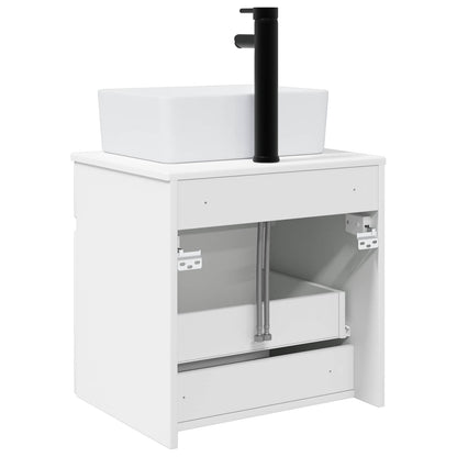 Wall-mounted Sink Vanity White 49 x 41 x 63 cm Engineered Wood