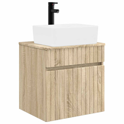 Wall-mounted Sink Vanity Sonoma Oak 49 x 41 x 63 cm