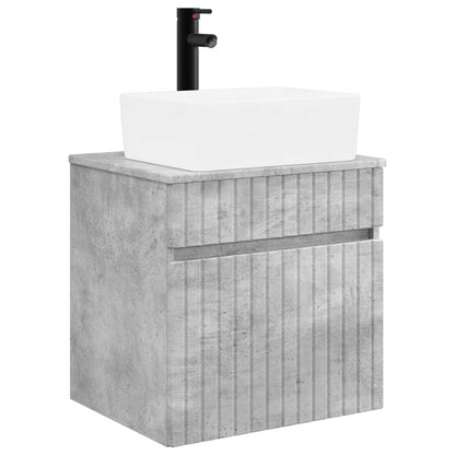 Wall-mounted Sink Vanity Concrete Grey 49 x 41 x 63 cm
