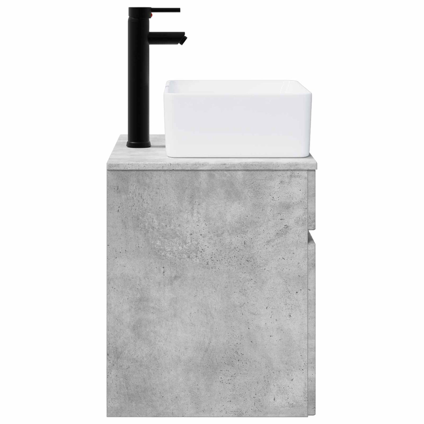 Wall-mounted Sink Vanity Concrete Grey 49 x 41 x 63 cm