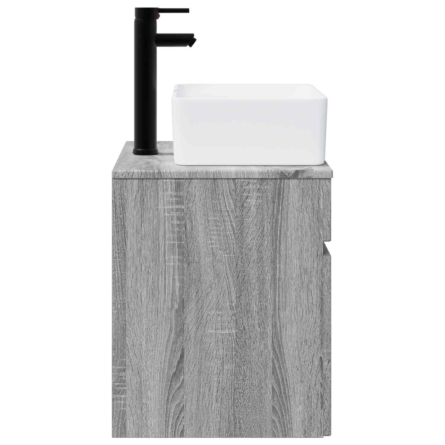 Wall-mounted Sink Vanity Grey Sonoma 49 x 41 x 63 cm
