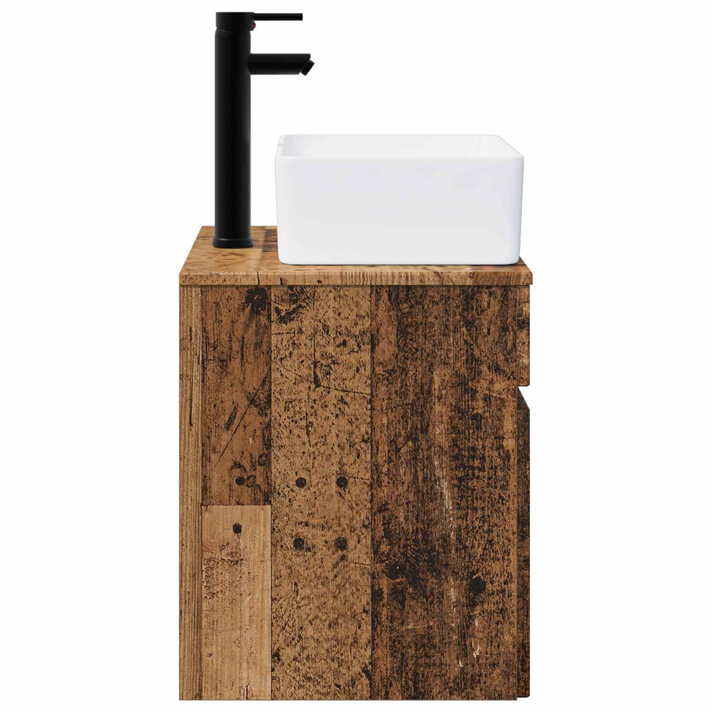 Wall-mounted Sink Vanity Old Wood 49 x 41 x 63 cm