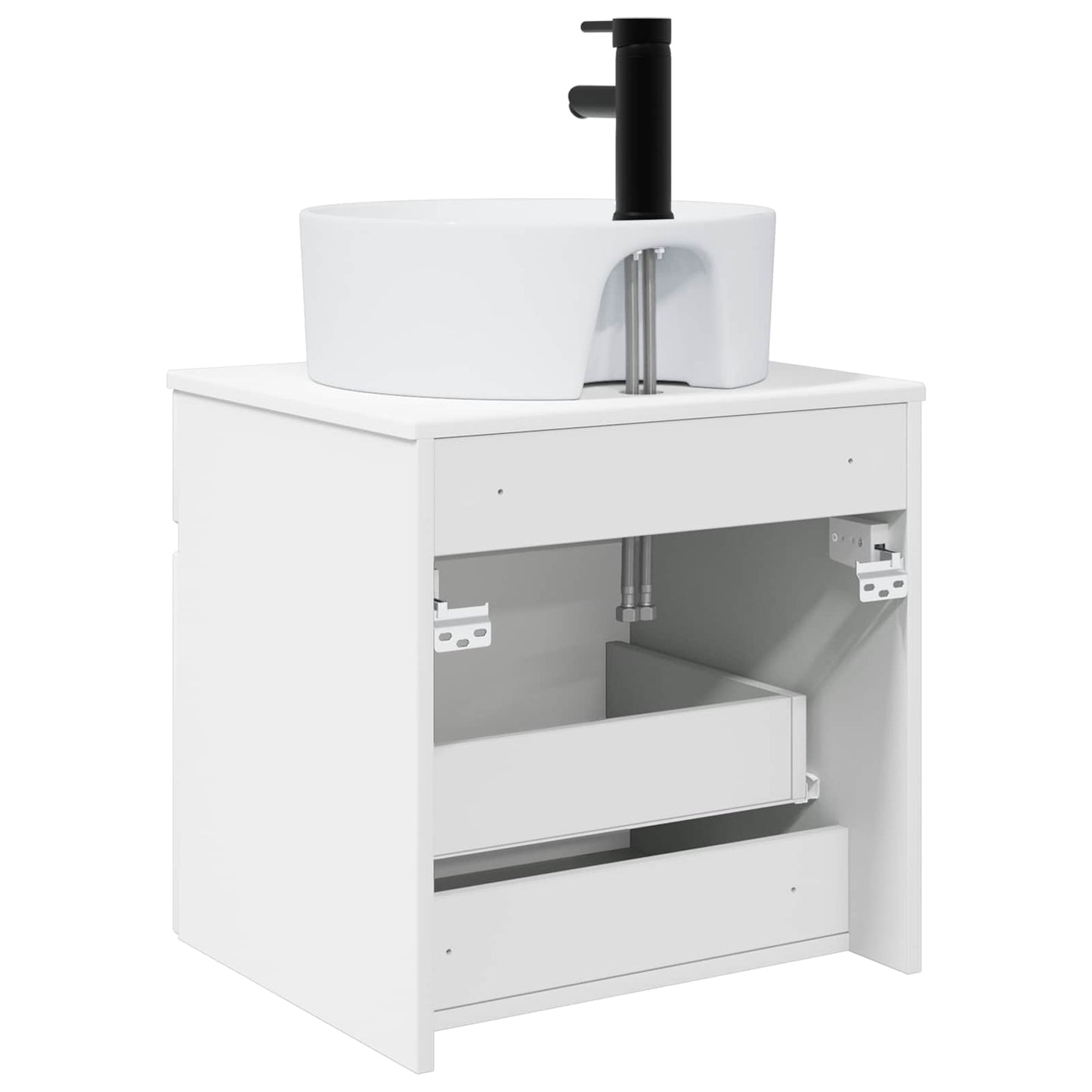 Wall-mounted Sink Vanity White 49 x 44.5 x 65 cm