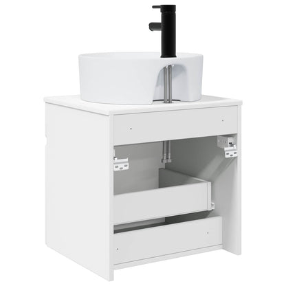 Wall-mounted Sink Vanity White 49 x 44.5 x 65 cm