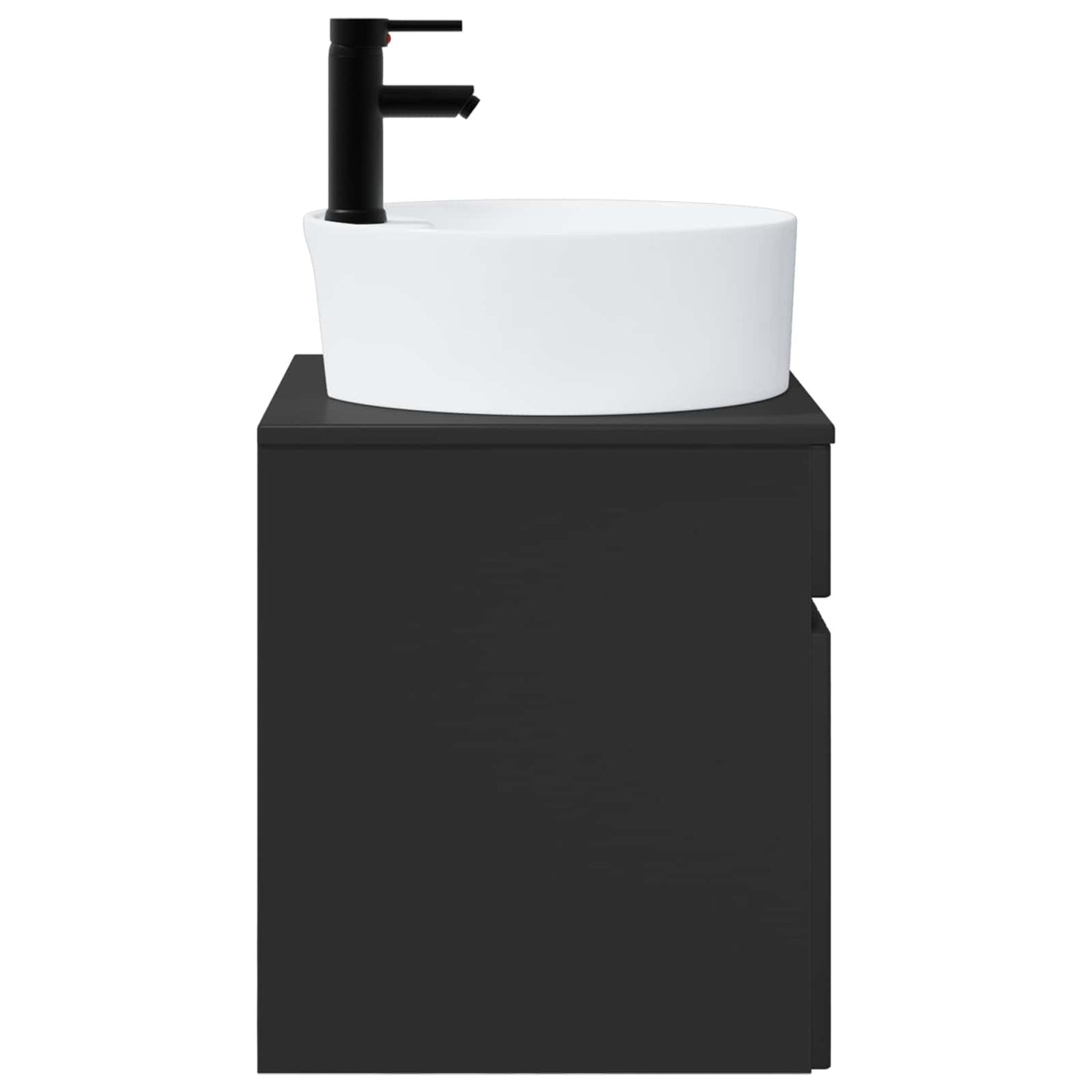 Wall-mounted Sink Vanity Black 49 x 44.5 x 65 cm