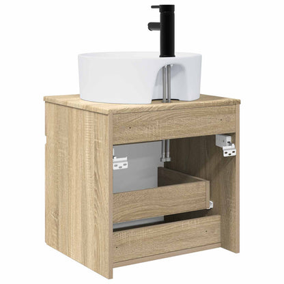 Wall-mounted Sink Vanity Sonoma Oak 49 x 44.5 x 65 cm