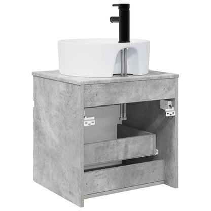 Wall-mounted Sink Vanity Concrete Grey 49 x 44.5 x 65 cm