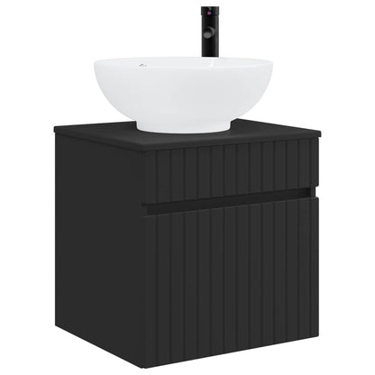 Wall-mounted Sink Vanity Black 49 x 44.5 x 66.5 cm