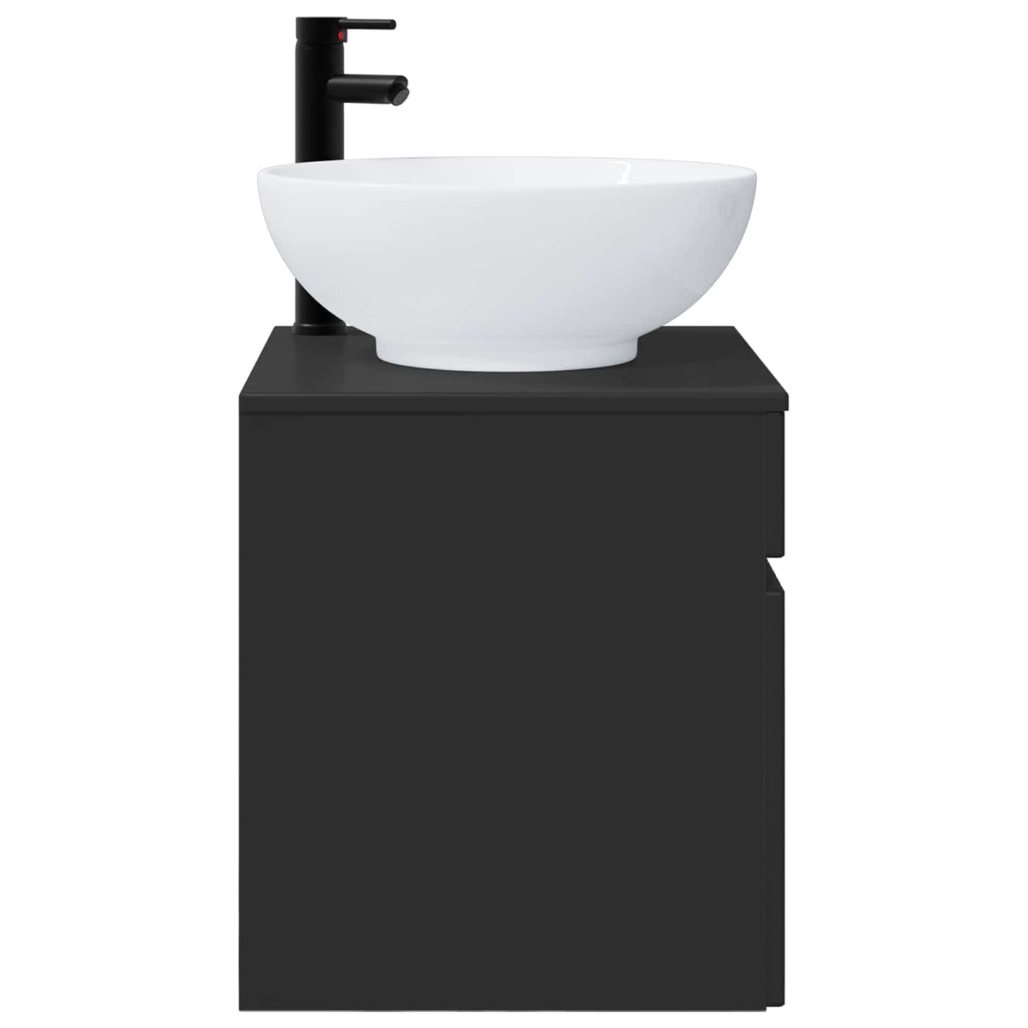 Wall-mounted Sink Vanity Black 49 x 44.5 x 66.5 cm