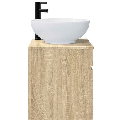 Wall-mounted Sink Vanity Sonoma Oak 49 x 44.5 x 66.5 cm