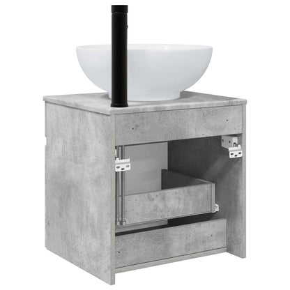 Wall-mounted Sink Vanity Concrete Grey 49 x 44.5 x 66.5 cm