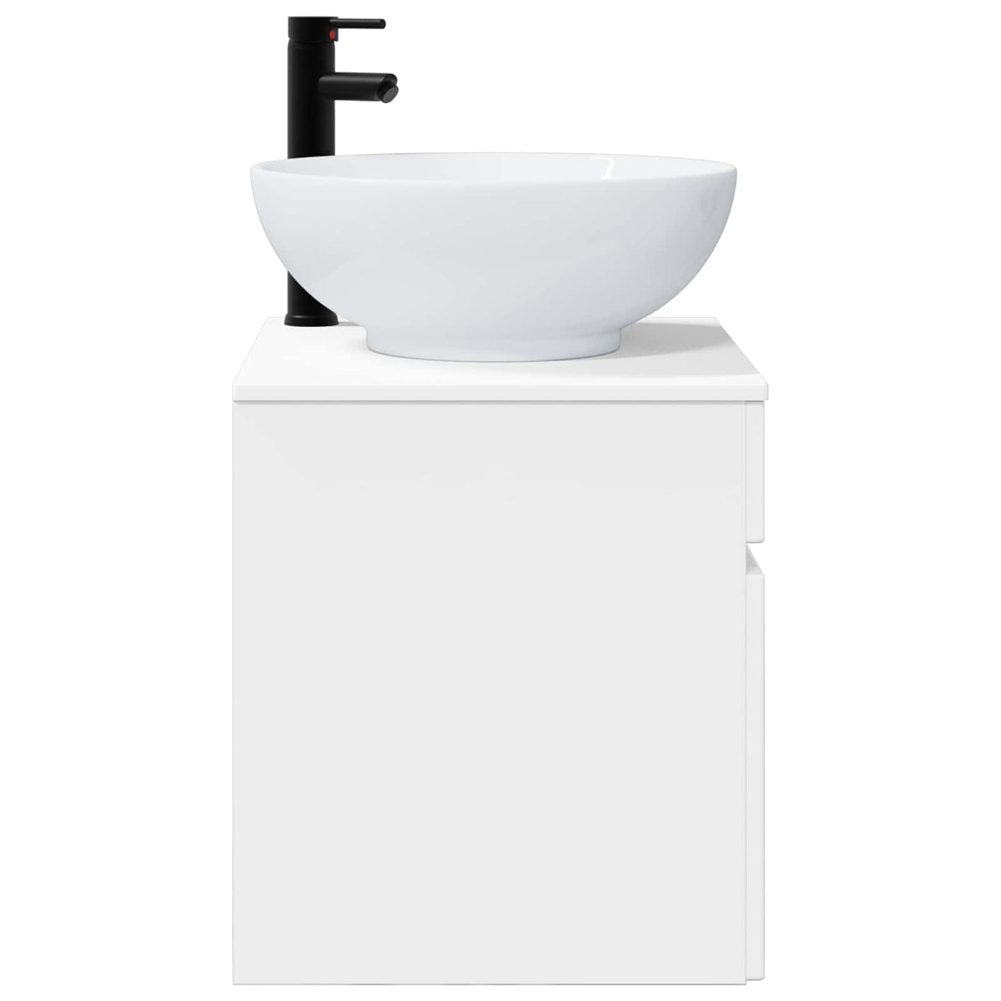 Wall-mounted Sink Vanity High Gloss White 49 x 44.5 x 66.5 cm