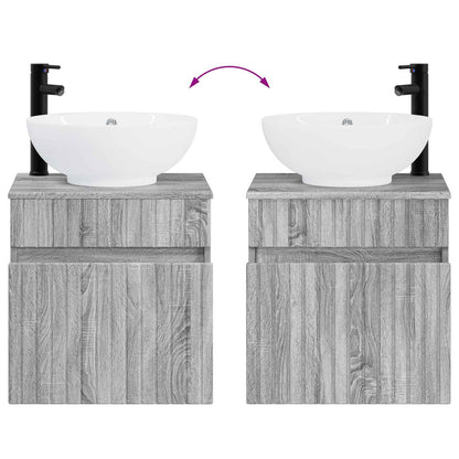 Wall-mounted Sink Vanity Grey Sonoma 49 x 44.5 x 66.5 cm