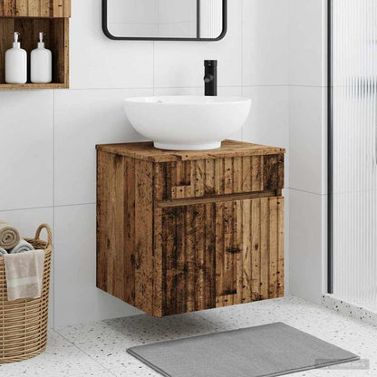 Wall-mounted Sink Vanity Old Wood 49 x 44.5 x 66.5 cm