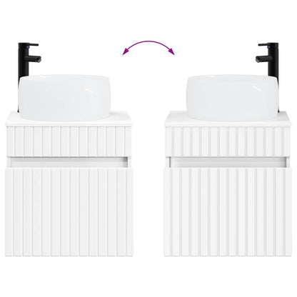 Wall-mounted Sink Vanity White 49 x 44.5 x 66 cm