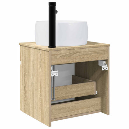 Wall-mounted Sink Vanity Sonoma Oak 49 x 44.5 x 66 cm