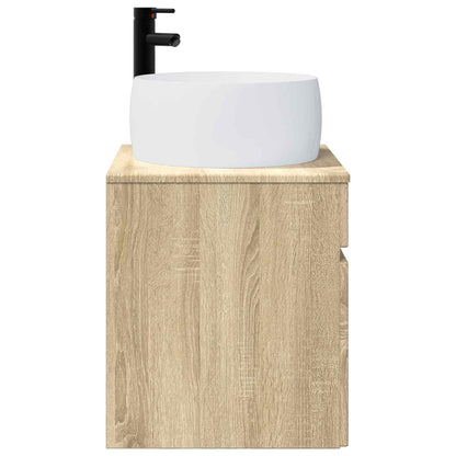 Wall-mounted Sink Vanity Sonoma Oak 49 x 44.5 x 66 cm