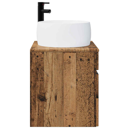 Wall-mounted Sink Vanity Old Wood 49 x 44.5 x 66 cm