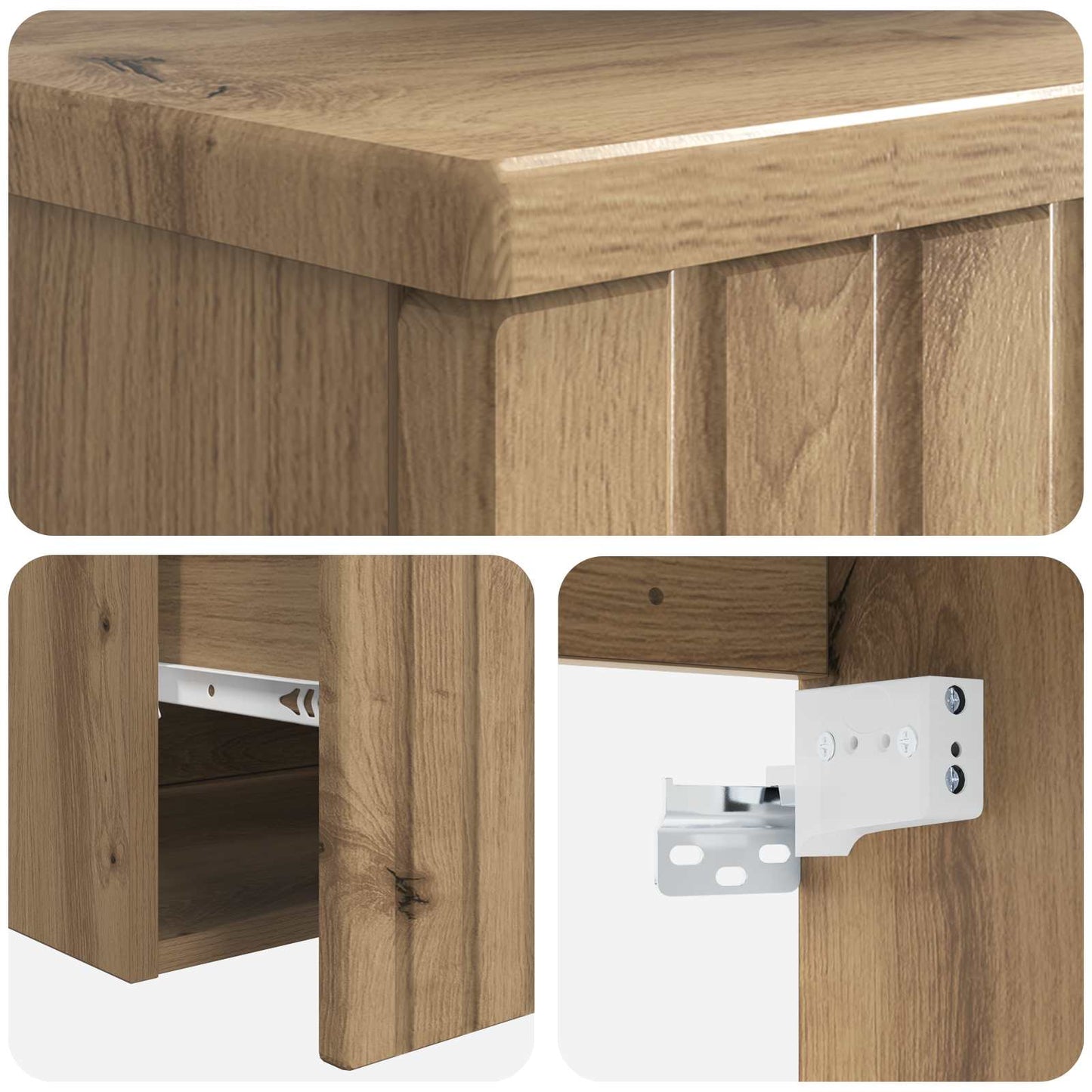 Wall-mounted Sink Vanity Artisan Oak 49 x 44.5 x 66 cm