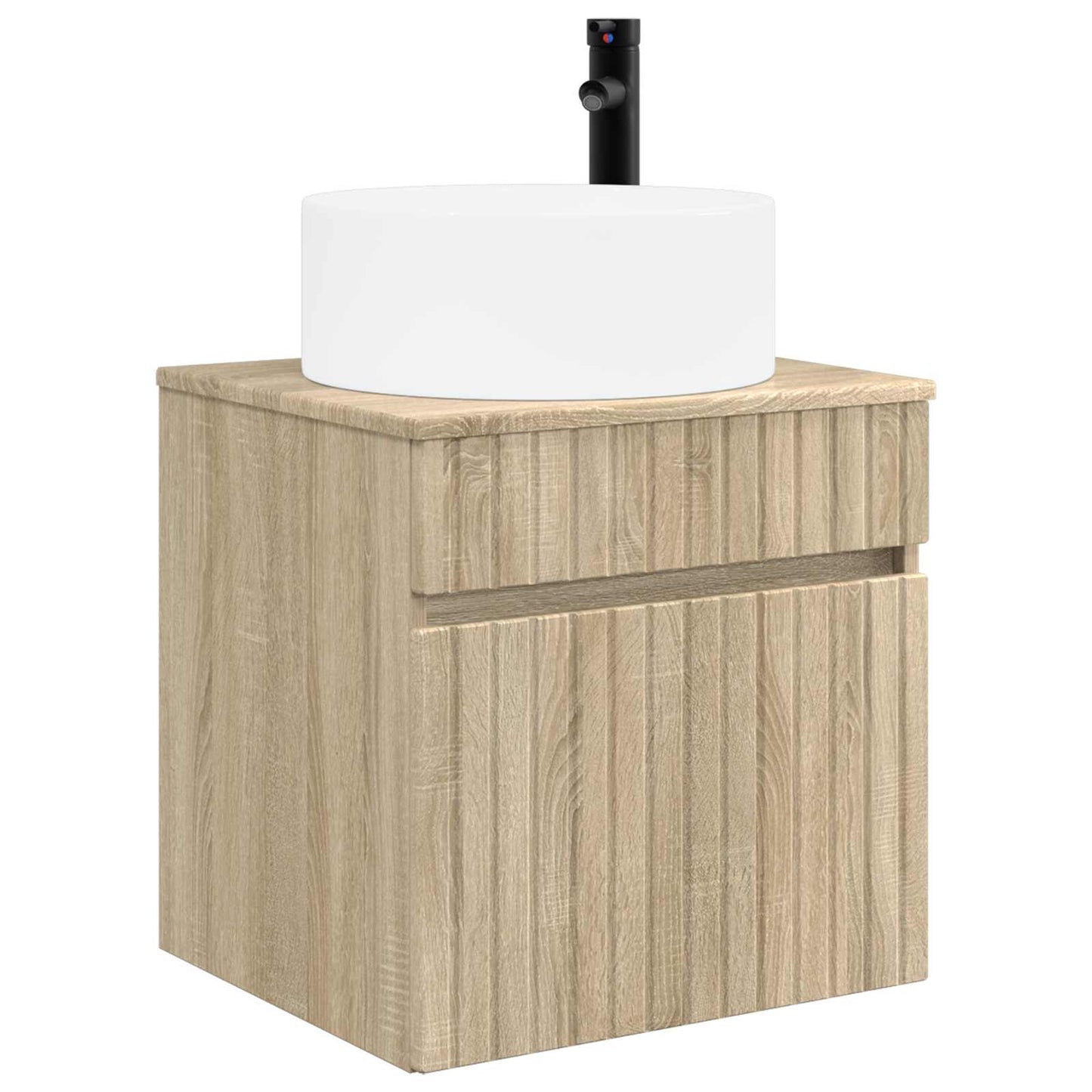 Wall-mounted Sink Vanity Sonoma Oak 49 x 44.5 x 65.5 cm
