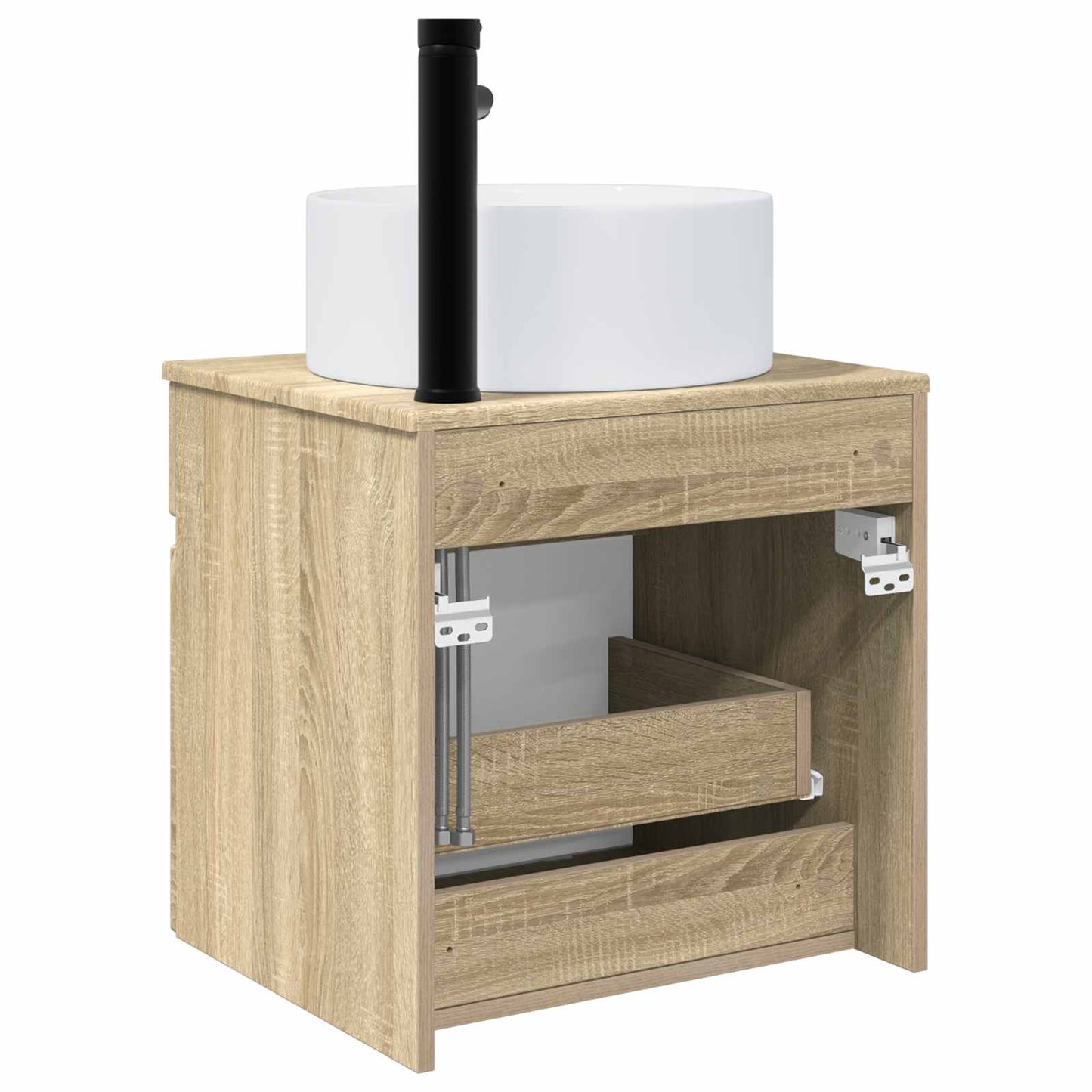 Wall-mounted Sink Vanity Sonoma Oak 49 x 44.5 x 65.5 cm