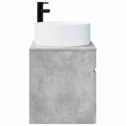 Wall-mounted Sink Vanity Concrete Grey 49 x 44.5 x 65.5 cm